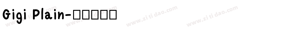 Gigi Plain字体转换